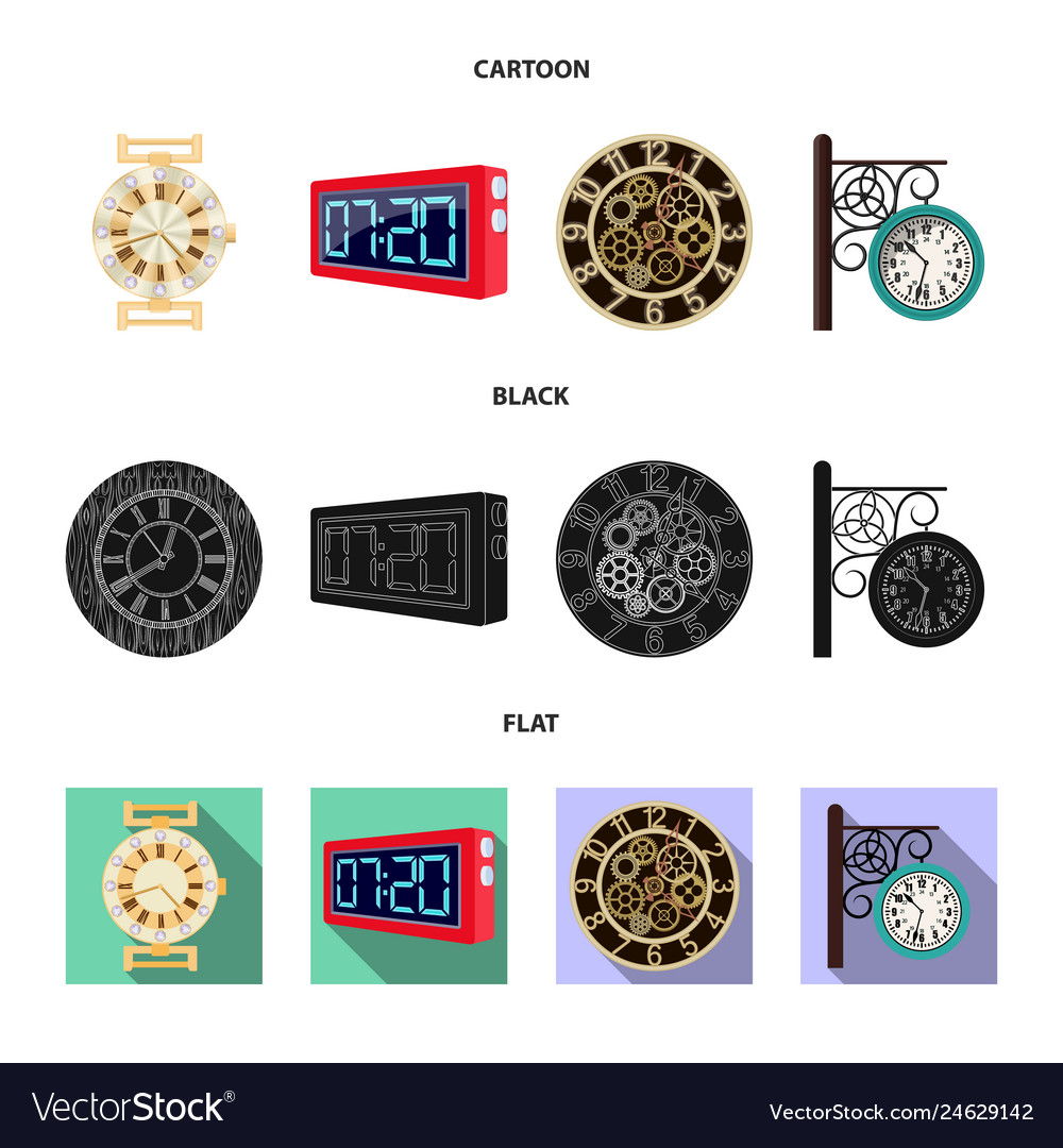 Design of clock and time symbol collection