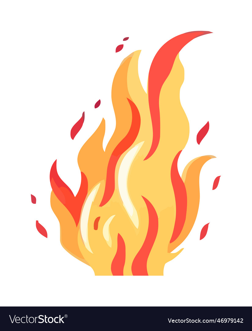 Glowing inferno igniting wave shape Royalty Free Vector