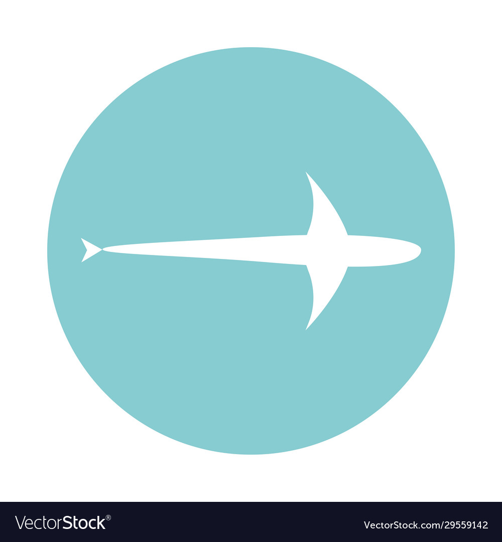 Isolated fish block style icon design