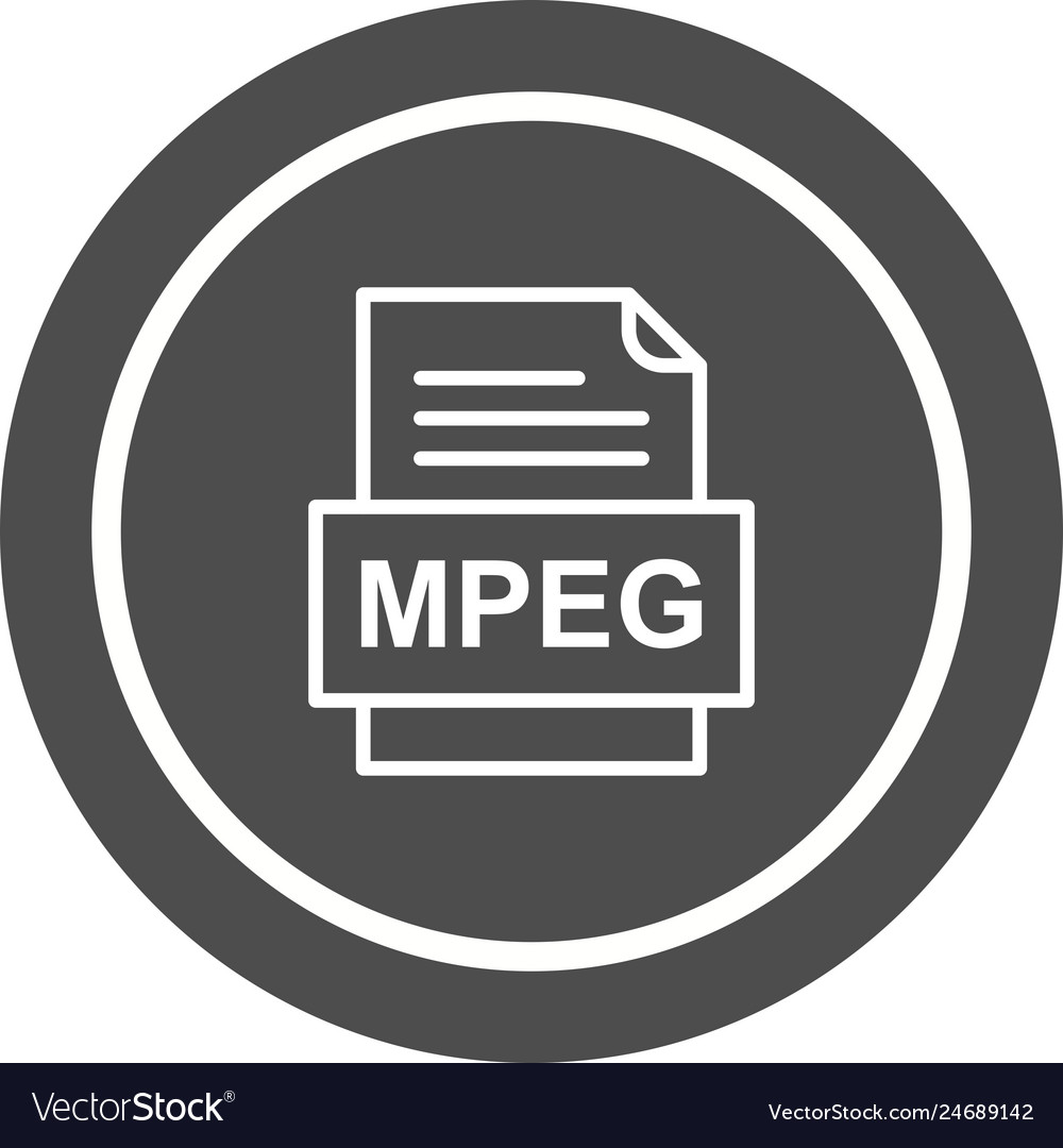 Mpeg file document icon