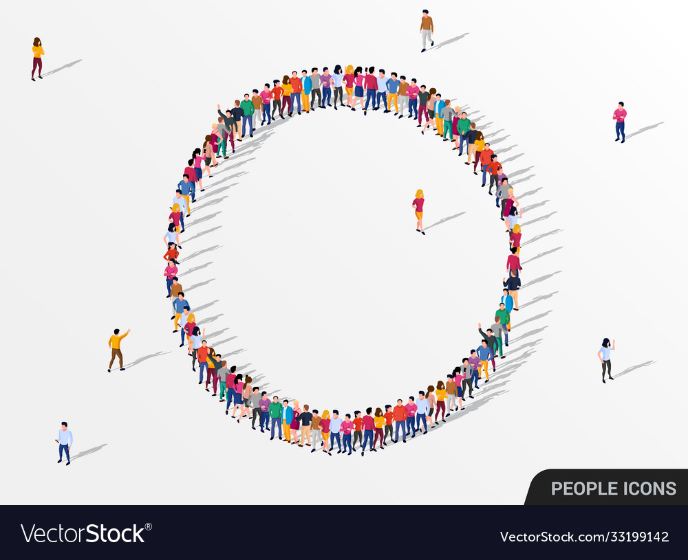 People Circle Crowd Werbung