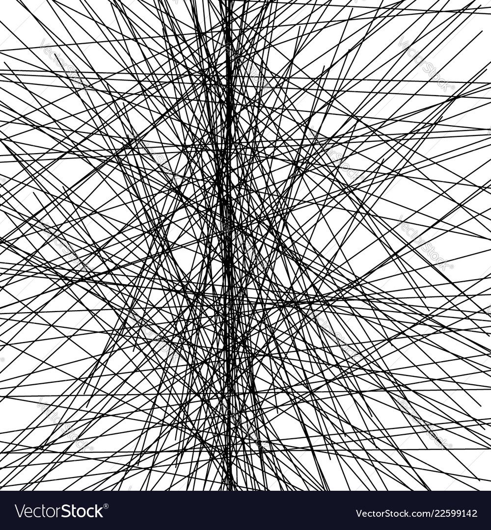Random chaotic lines abstract geometric pattern vector image Random chaotic lines abstract geometric pattern