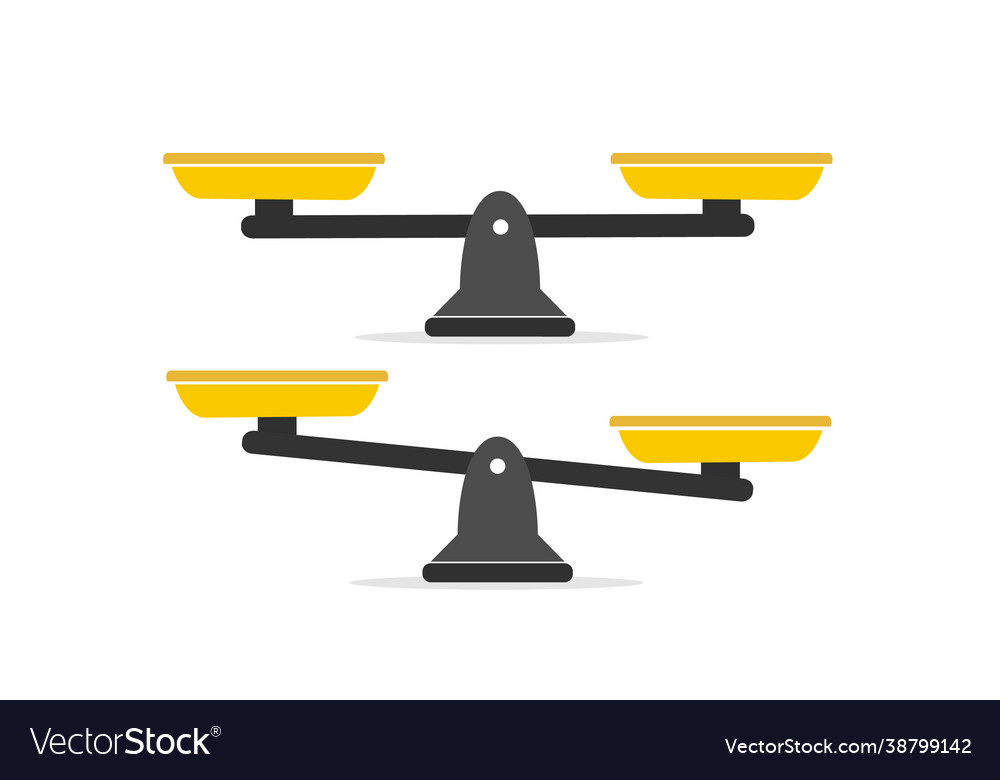 Set different scales in a flat style vector image Set different scales in a flat style