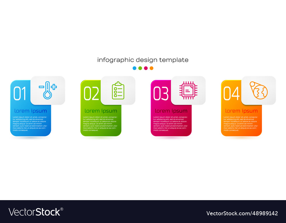 Set line thermometer to do list or planning vector image Set line thermometer to do list or planning