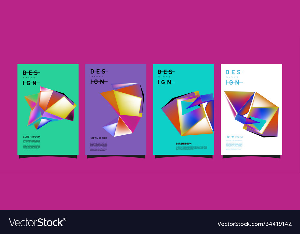 Simple colorful abstract geometric background
