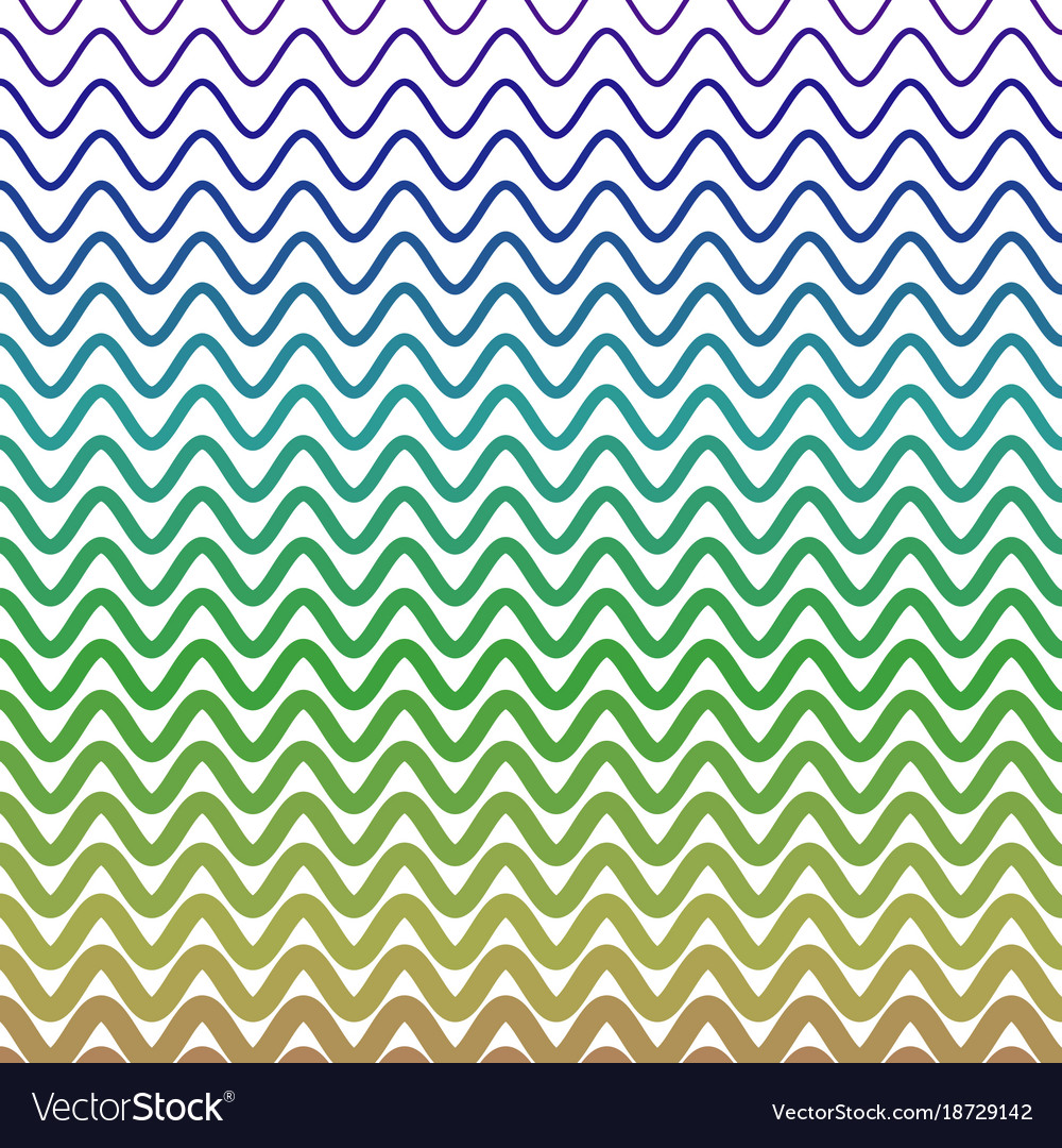 Watery waves forming zigzag pattern in different