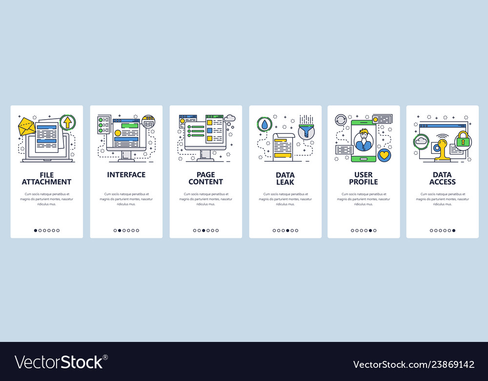 Web site onboarding screens data management