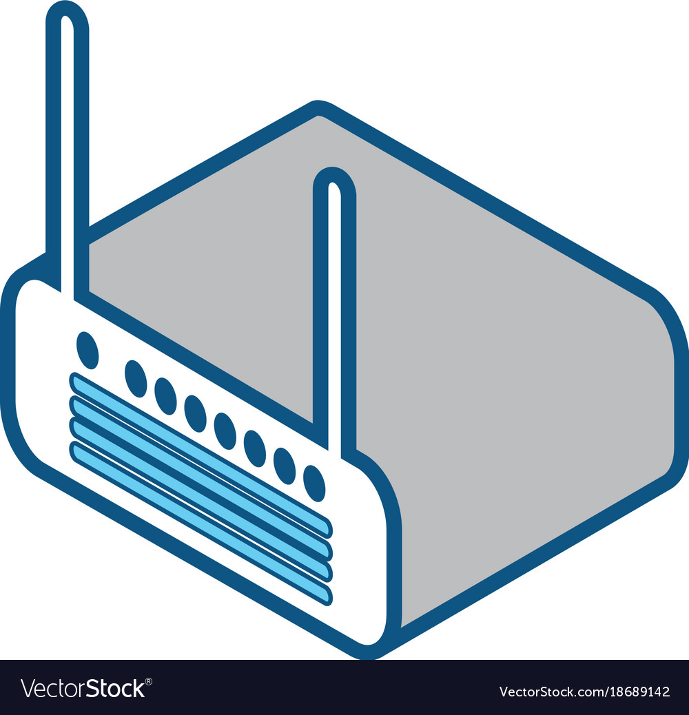 Wifi router device icon