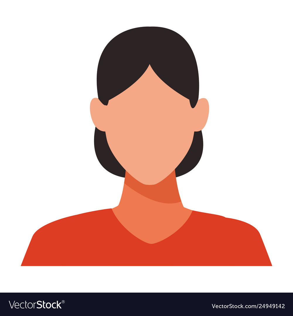 Woman Portrait Faceless Royalty Free Vector Image Woman Portrait Faceless Royalty Free Vector Image