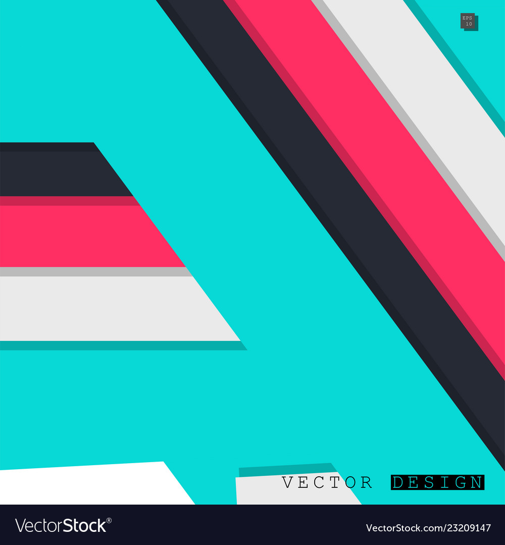 Abstract design with a background of colorful Vector Image Abstract design with a background of colorful