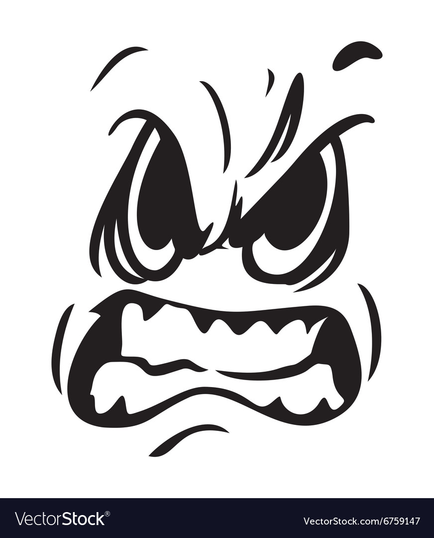 angry mean face icon 8449227 Vector Art at Vecteezy