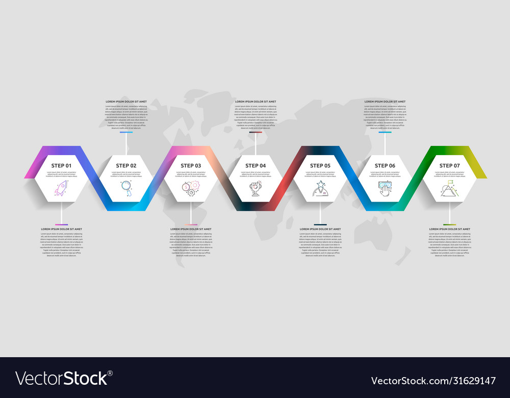 Business infographics timeline modern