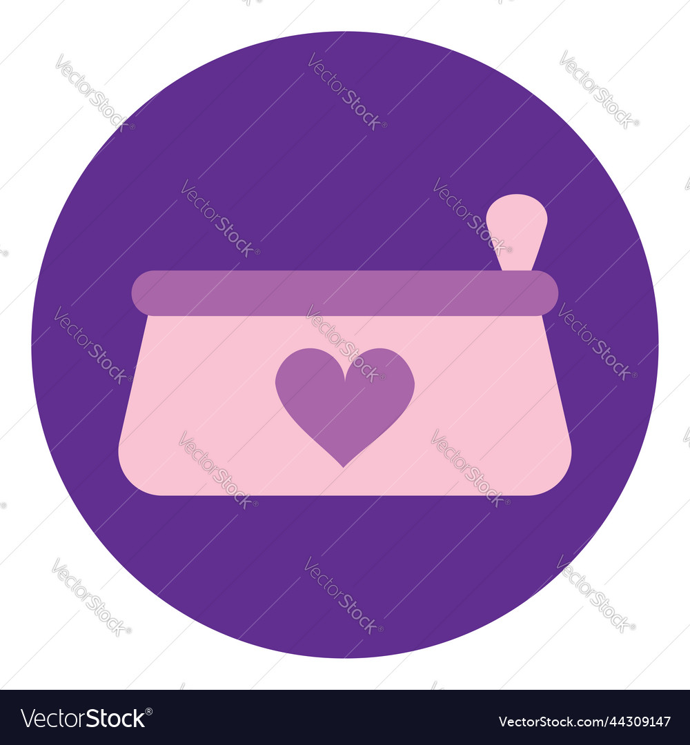 Cosmetics bag on a white background