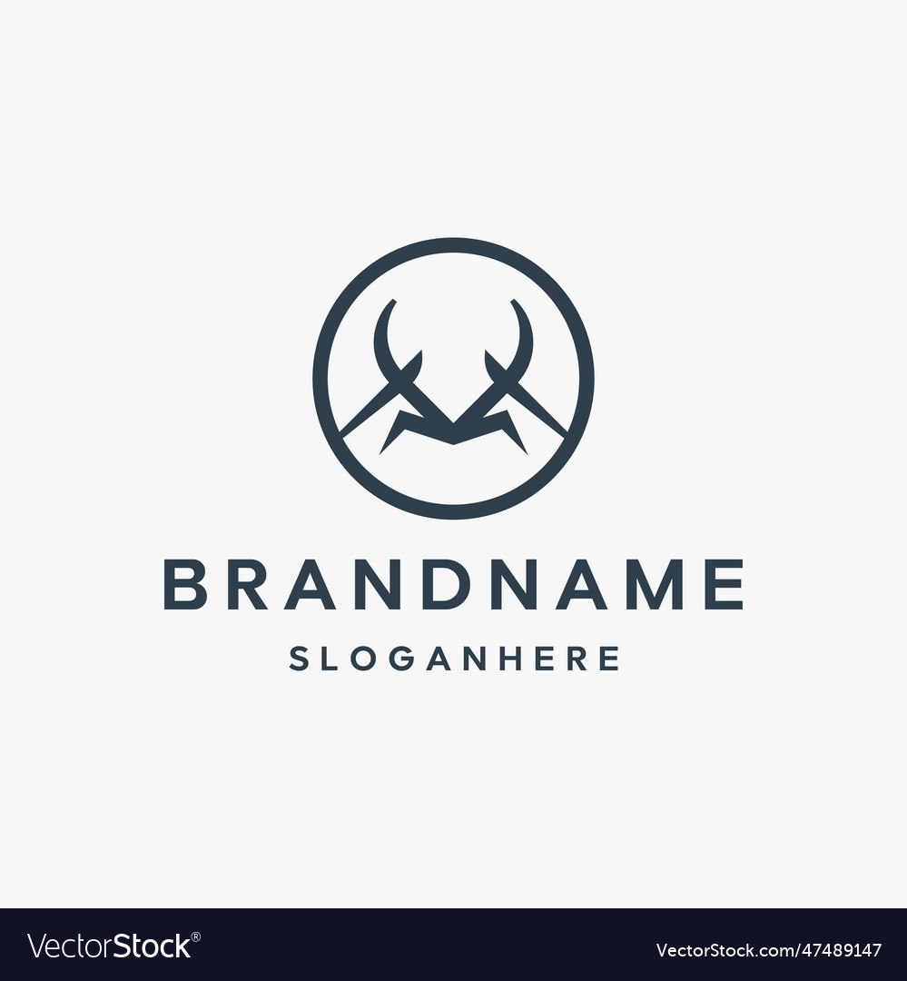 Deer logo Royalty Free Vector Image - VectorStock