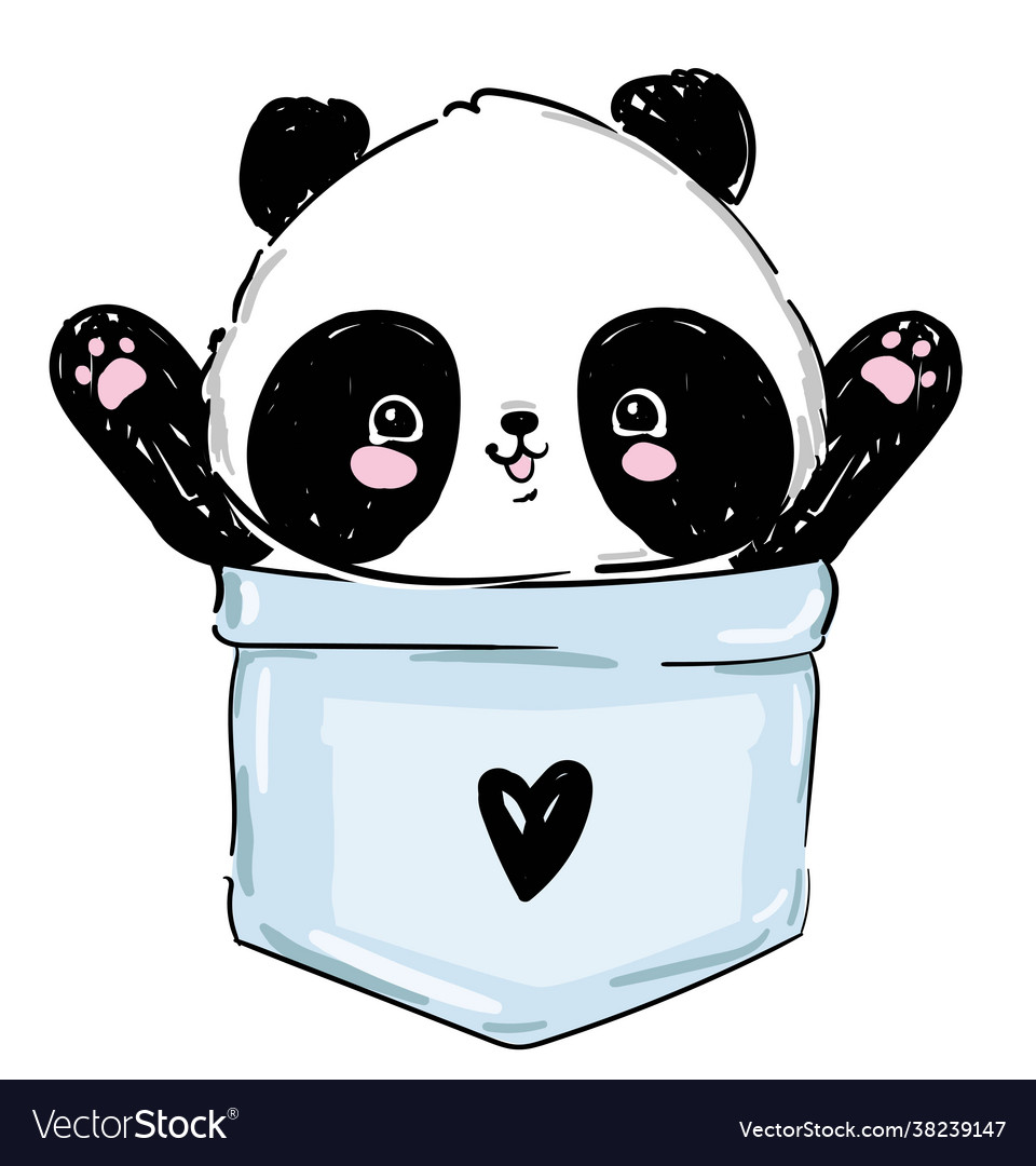 Www - Bamboolovers - Com - Realistic Baby Panda Drawings - Sketch Of Panda  Face, HD Png Download - vhv