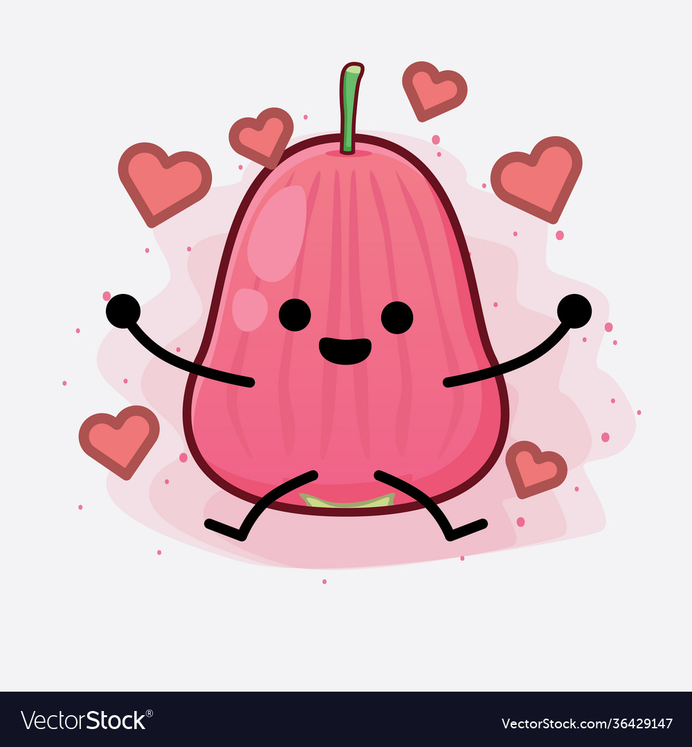 Java apple fruit cute character with simple face