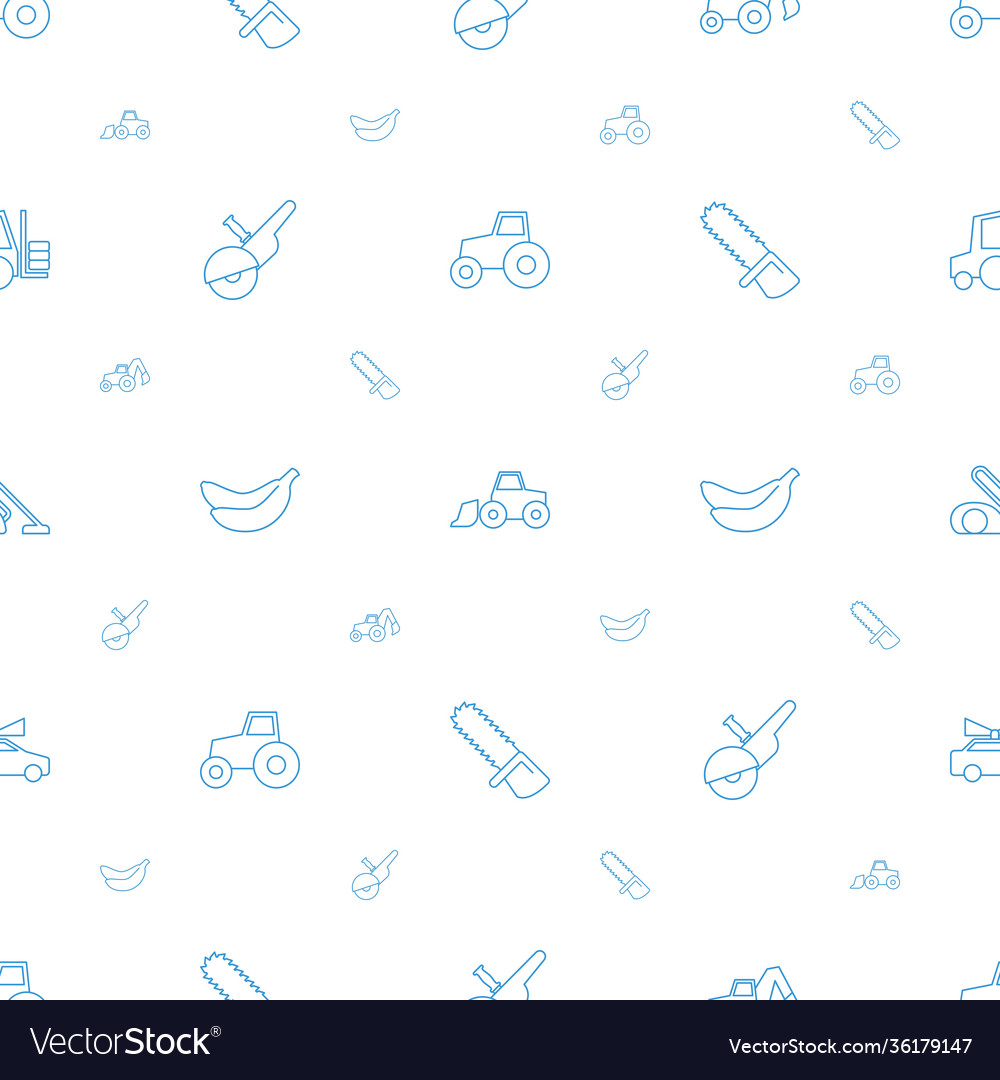 Machine icons pattern seamless white background vector image Machine icons pattern seamless white background