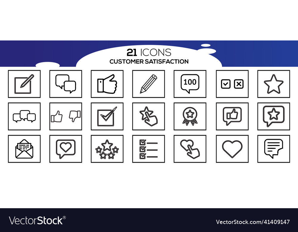 Simple set of customer satisfaction related line