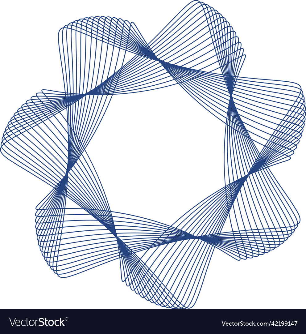 Spirograph abstract element on a white background vector image Spirograph abstract element on a white background
