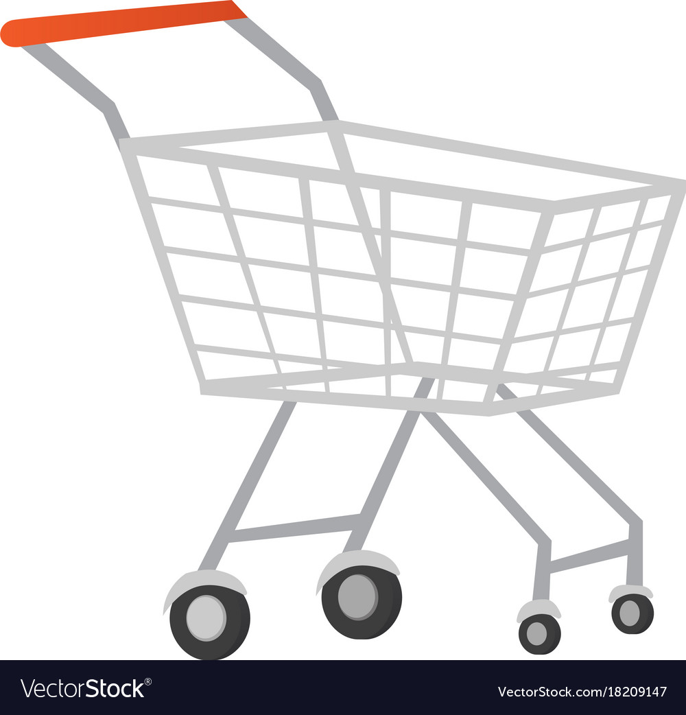 cartoon grocery cart