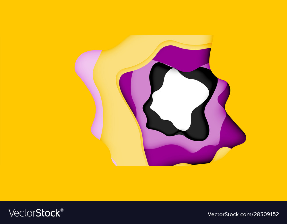 Abstract cut out waves for web design vector image Abstract cut out waves for web design
