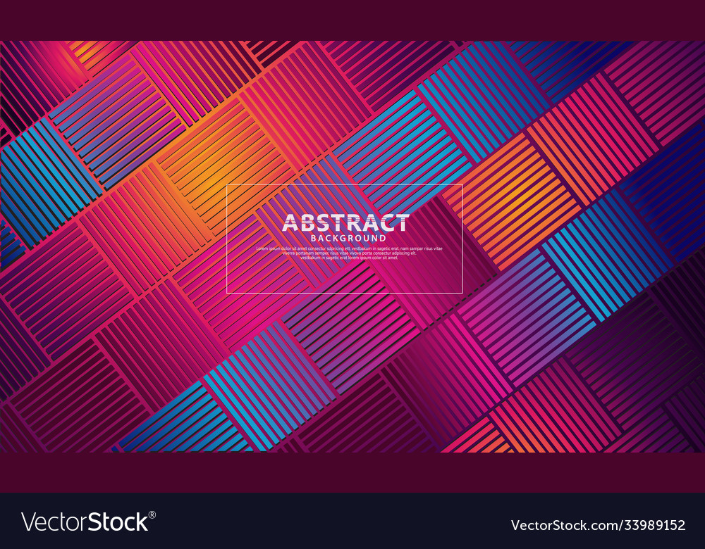 Abstract lines on rectangular shape background