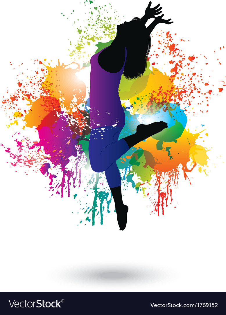 Dancing woman Royalty Free Vector Image - VectorStock