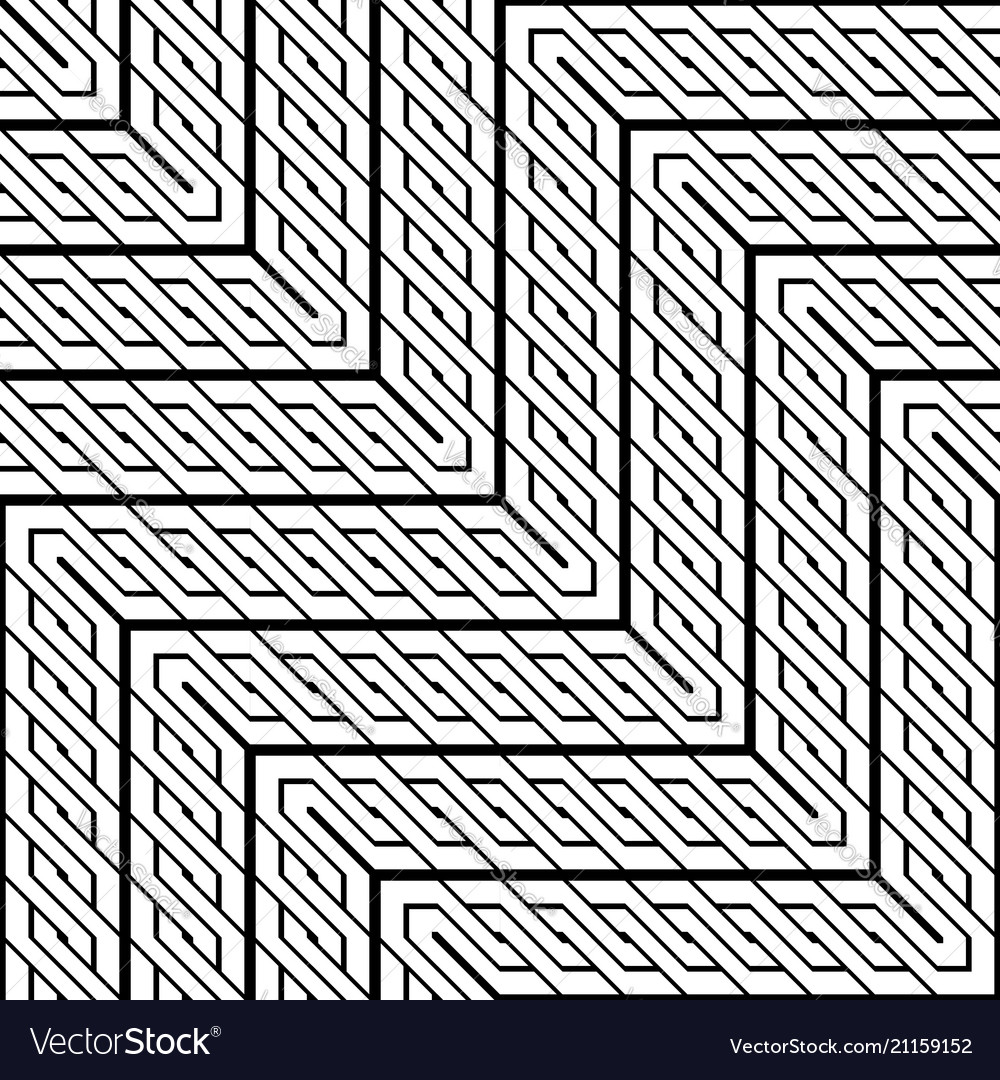 Design seamless monochrome zigzag pattern