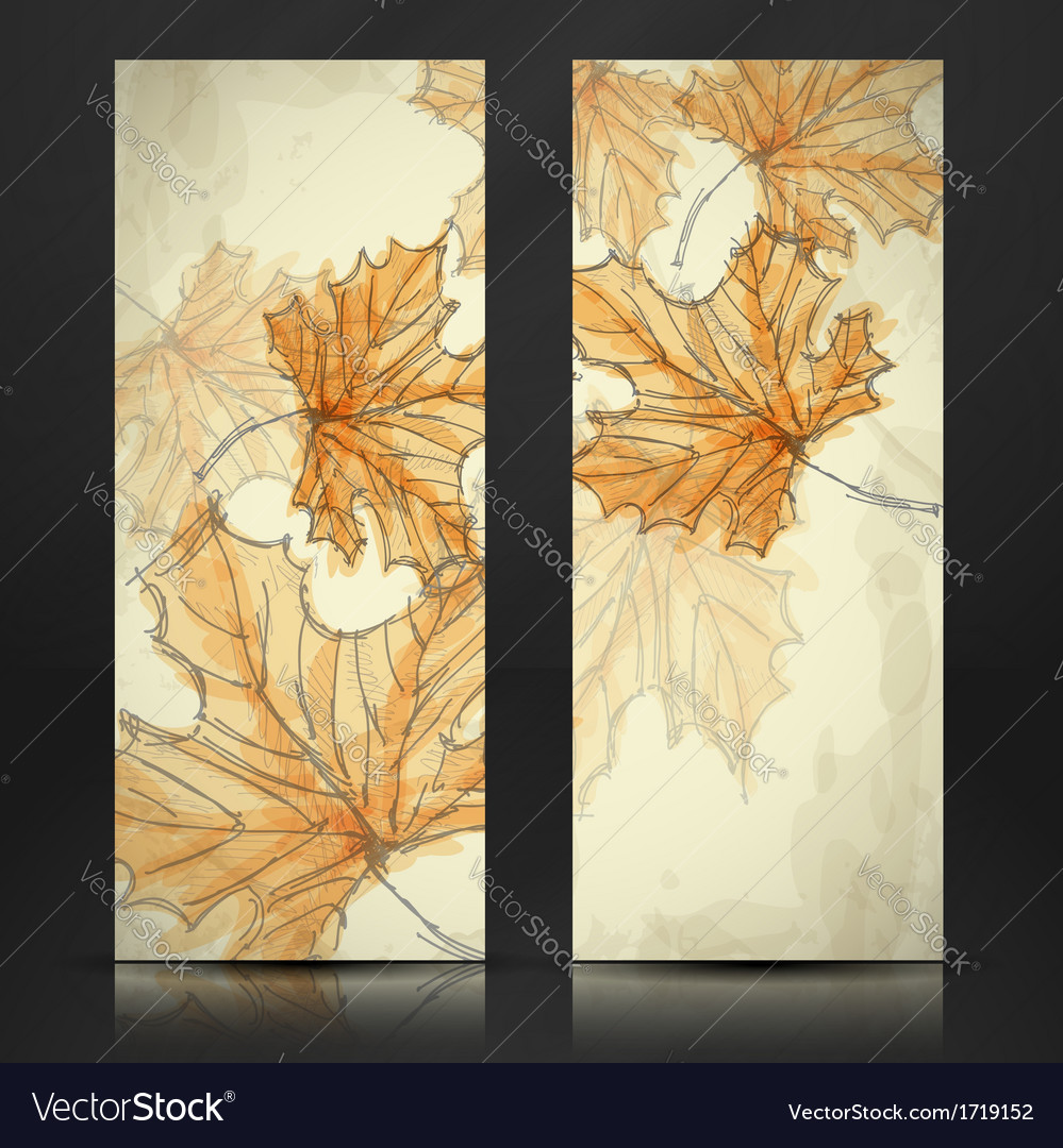 Hand drawn autumn background