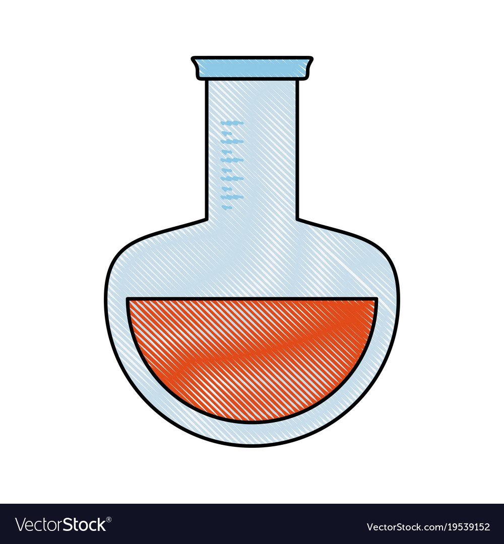 Laboratory flask isolated Royalty Free Vector Image