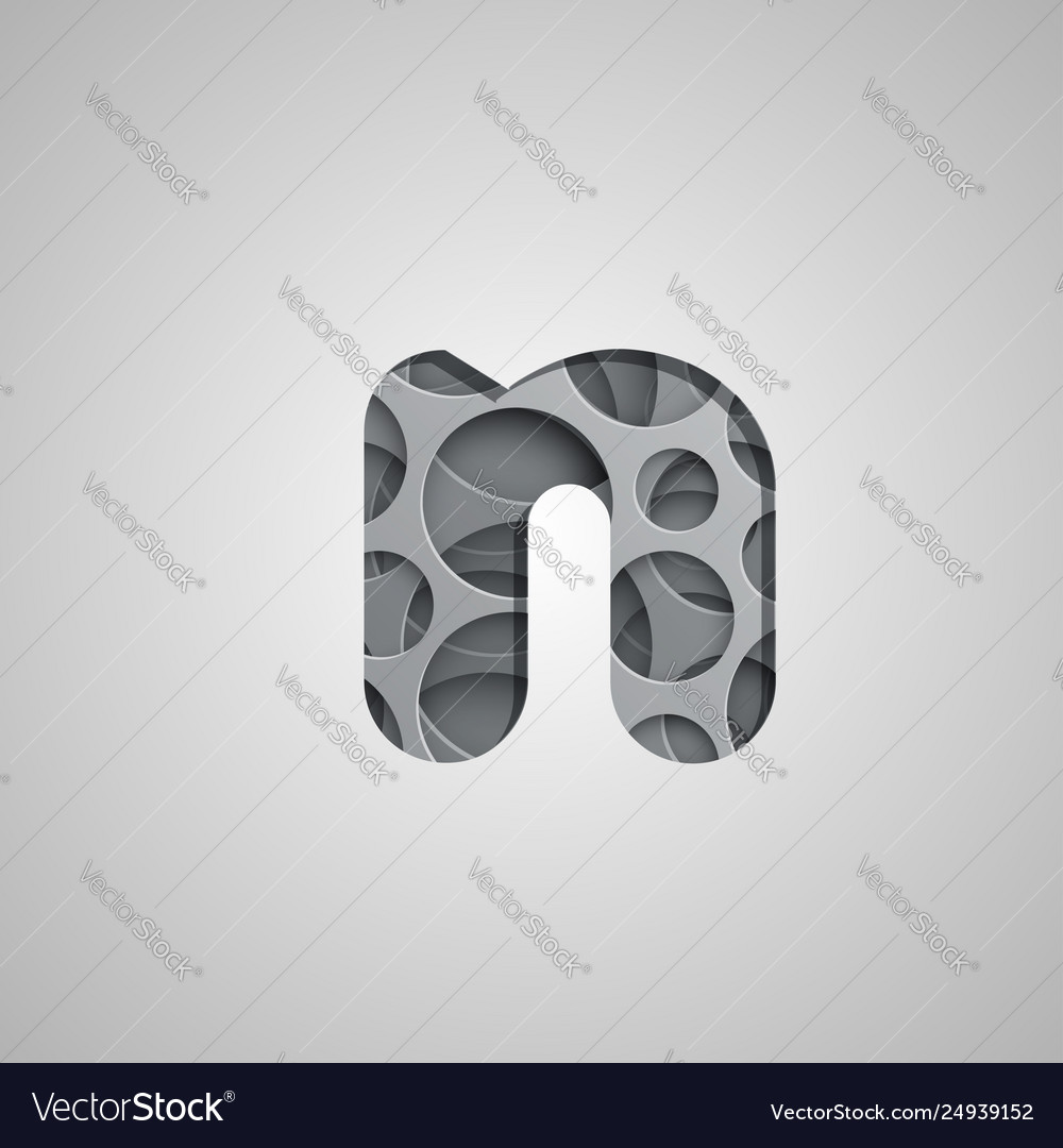 Layered hole character from a fontset