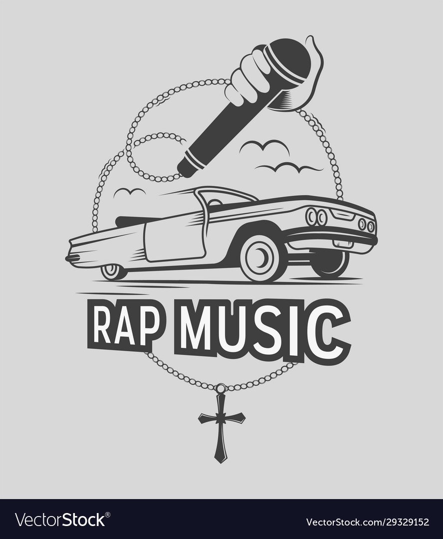 Rap music Royalty Free Vector Image - VectorStock