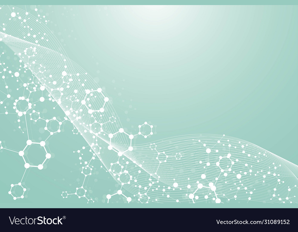 Science network pattern connecting lines and dots vector image Science network pattern connecting lines and dots
