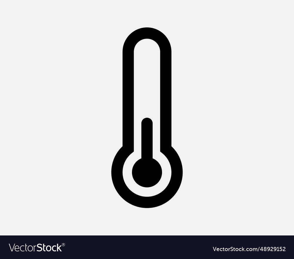 Thermometer icon measure temperature measurement Vector Image