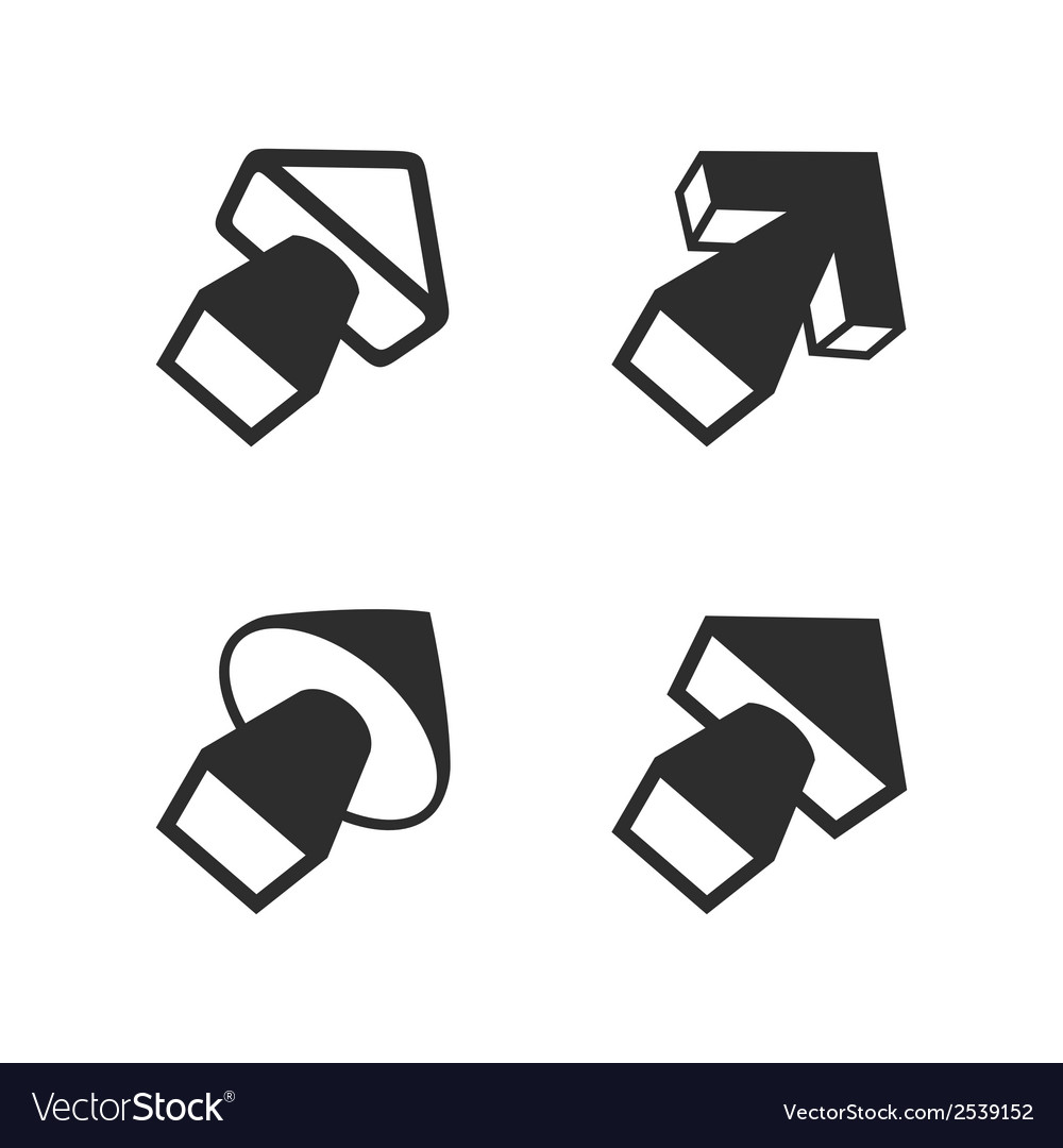 Volume arrows pointers set