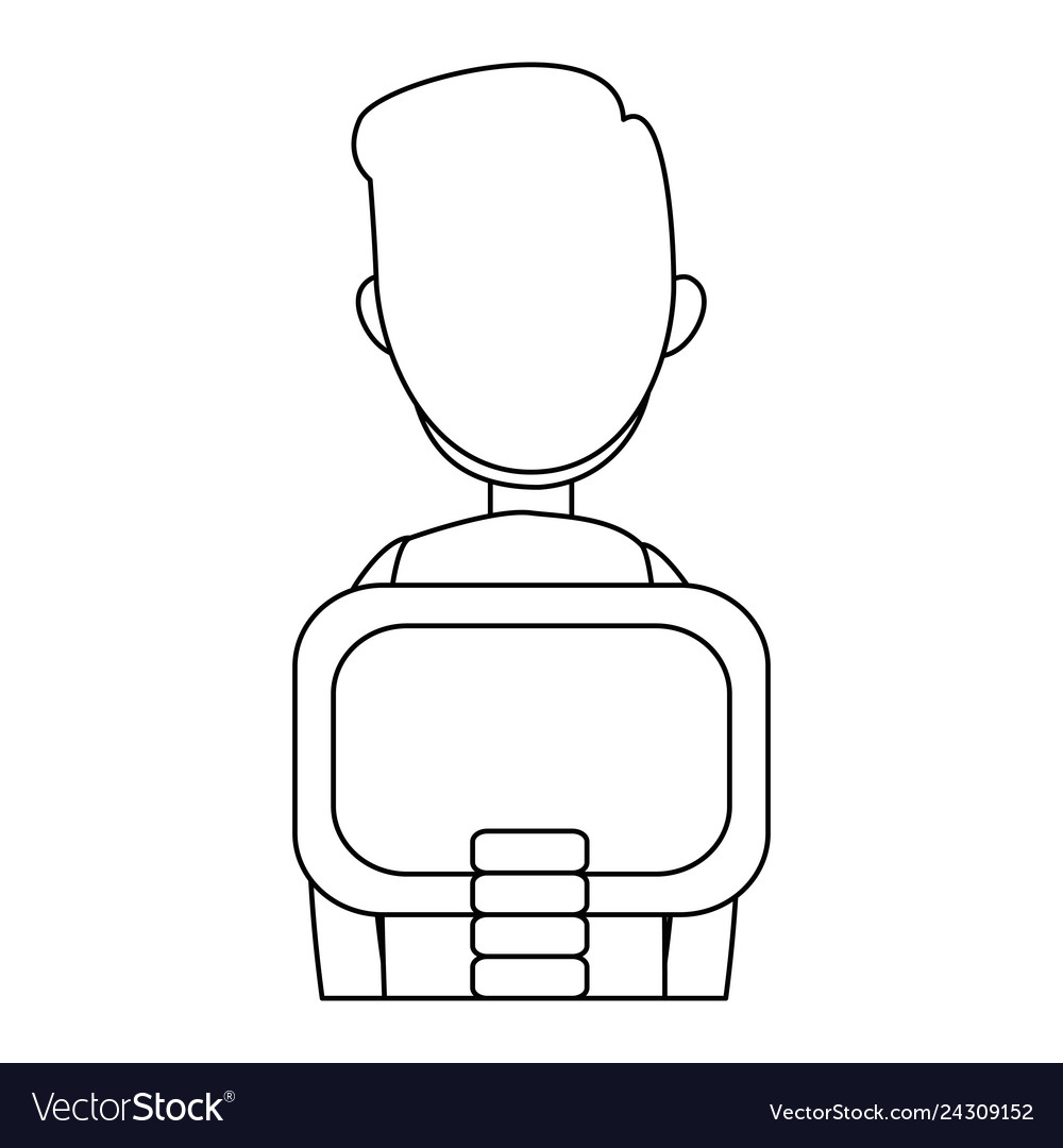 Back Of Person Sitting Drawing - Entrepontos