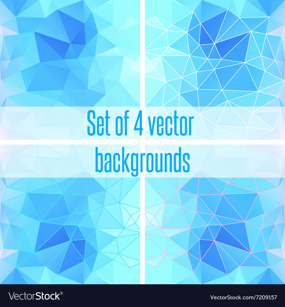 Abstract blue geometric triangular background