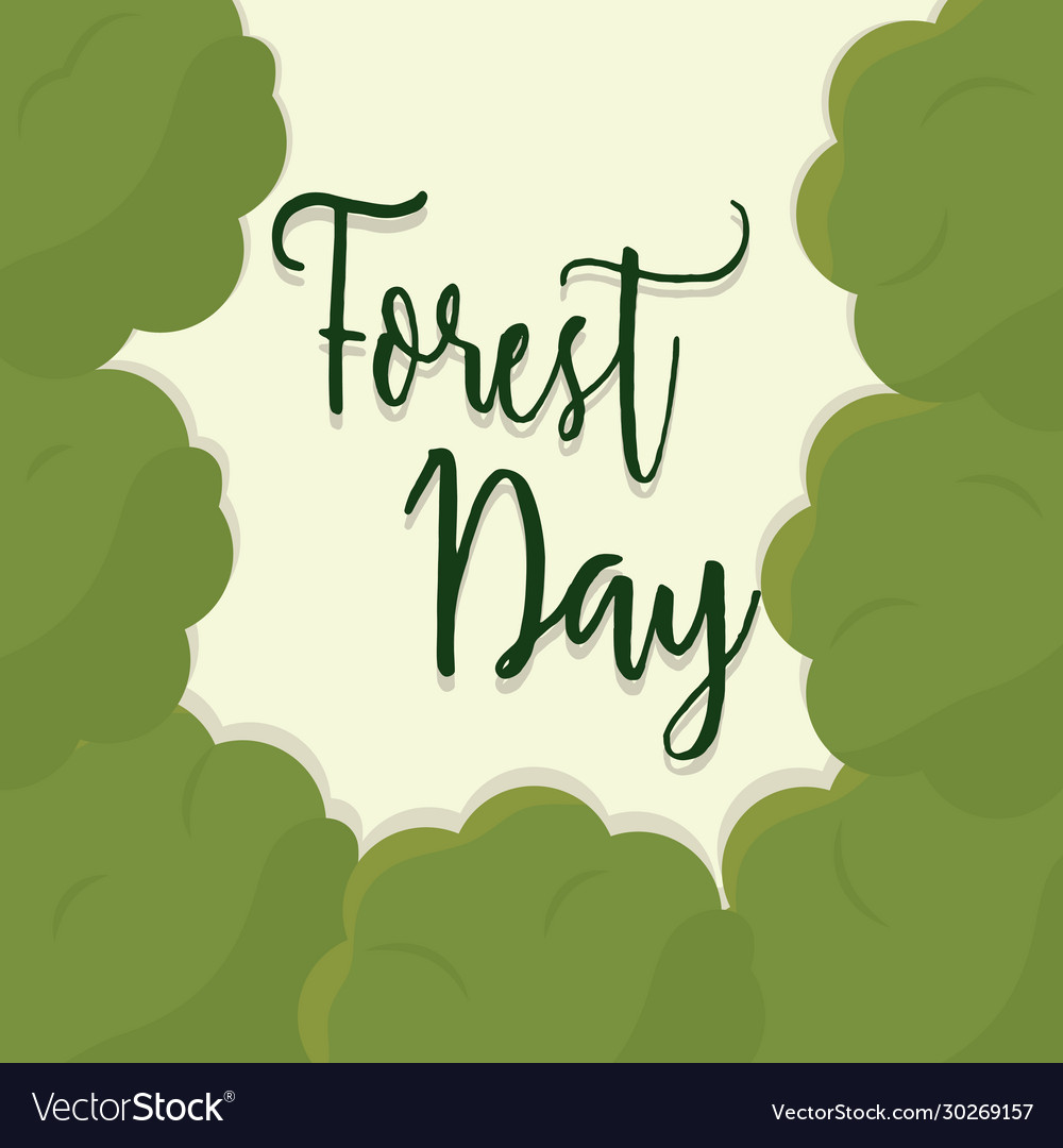 Forest day Royalty Free Vector Image VectorStock