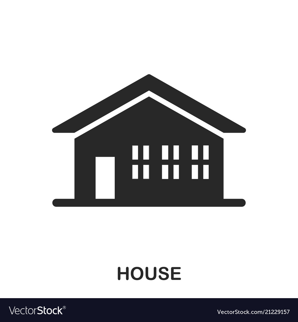 House icon line style design ui vector image House icon line style design ui