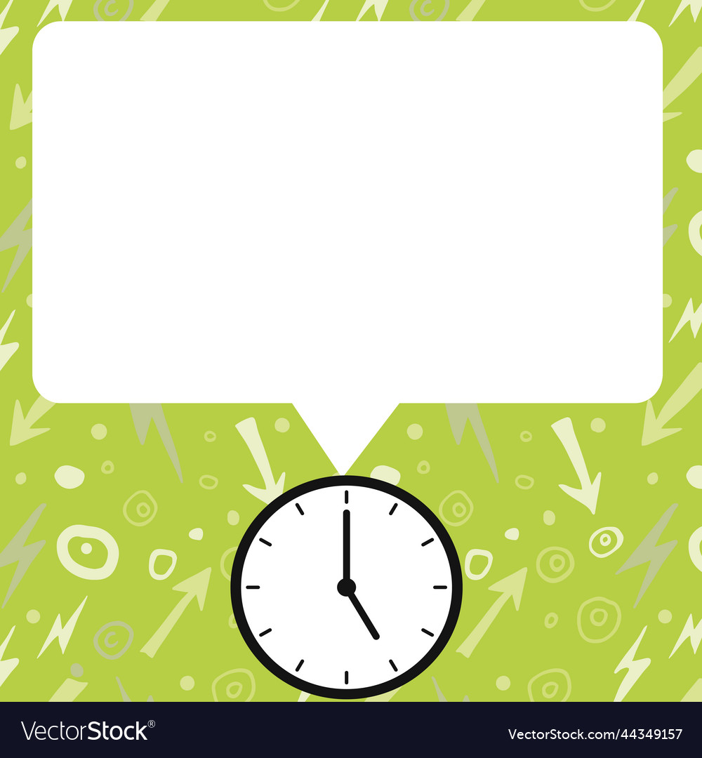 Presenter with conversation bubble showing new vector image Presenter with conversation bubble showing new