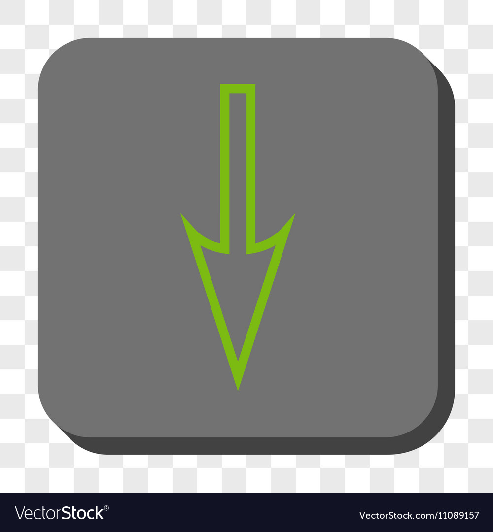 Sharp arrow down rounded square button