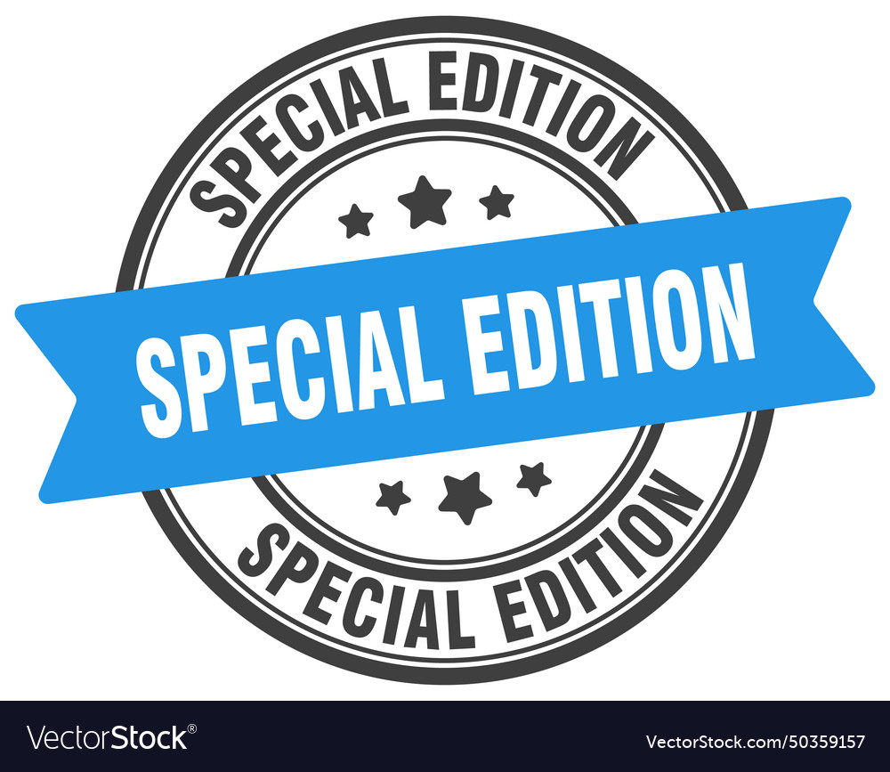 Special edition stamp label Royalty Free Vector Image