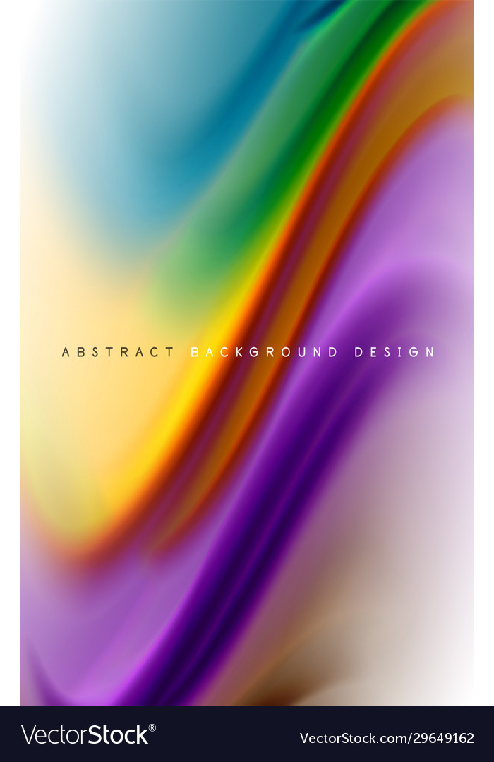 Abstract background - fluid color gradient waves Vector Image Abstract background - fluid color gradient waves