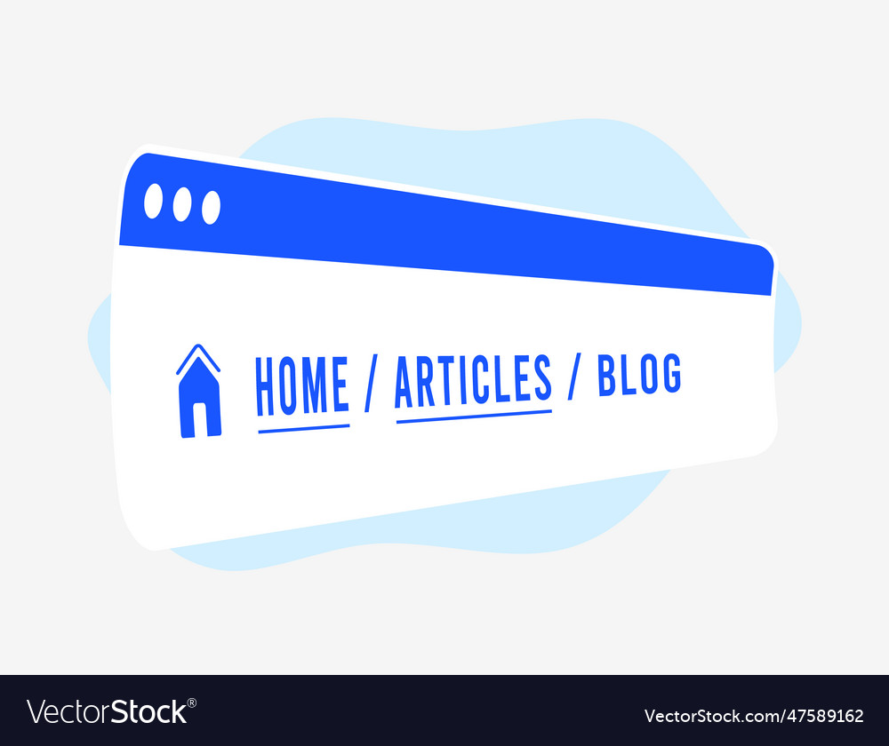 Breadcrumb website navigation