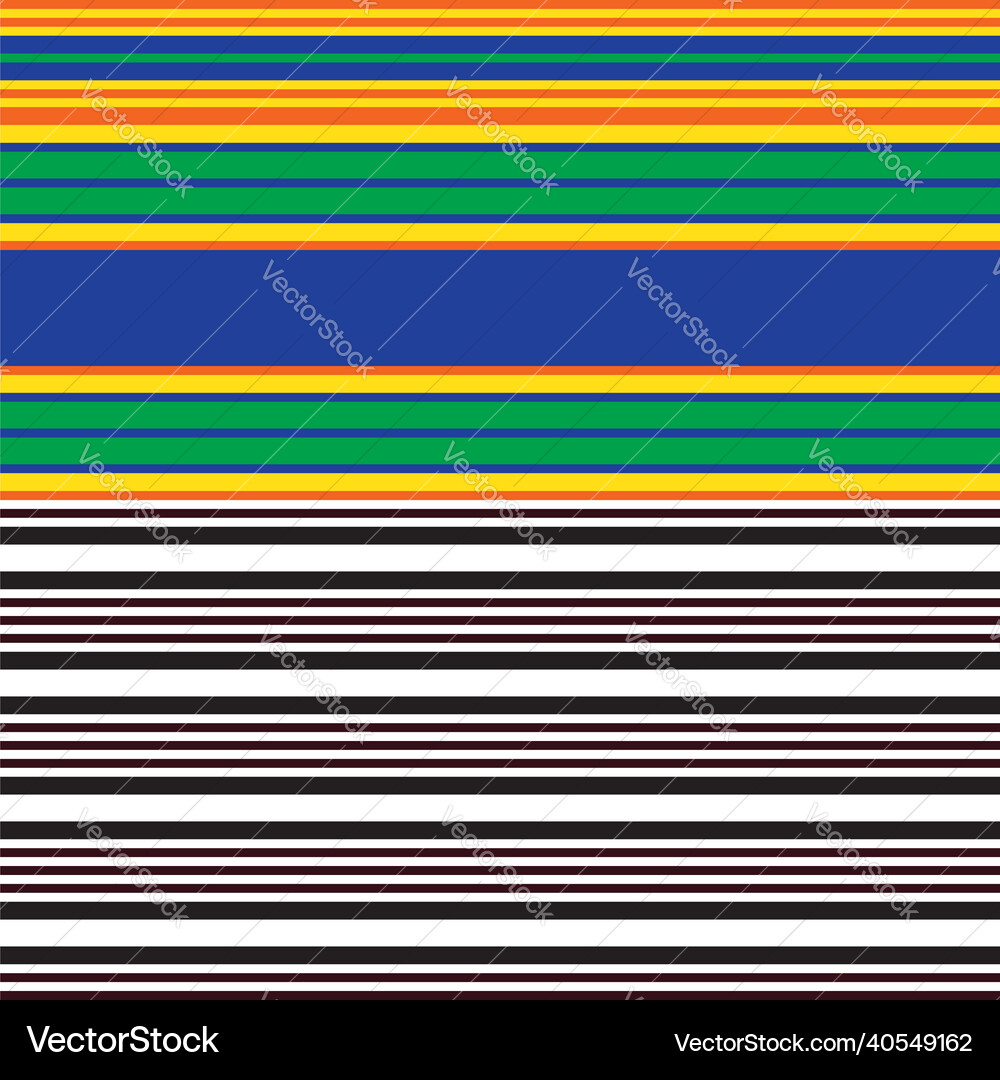 Double rainbow striped seamless pattern design Vector Image