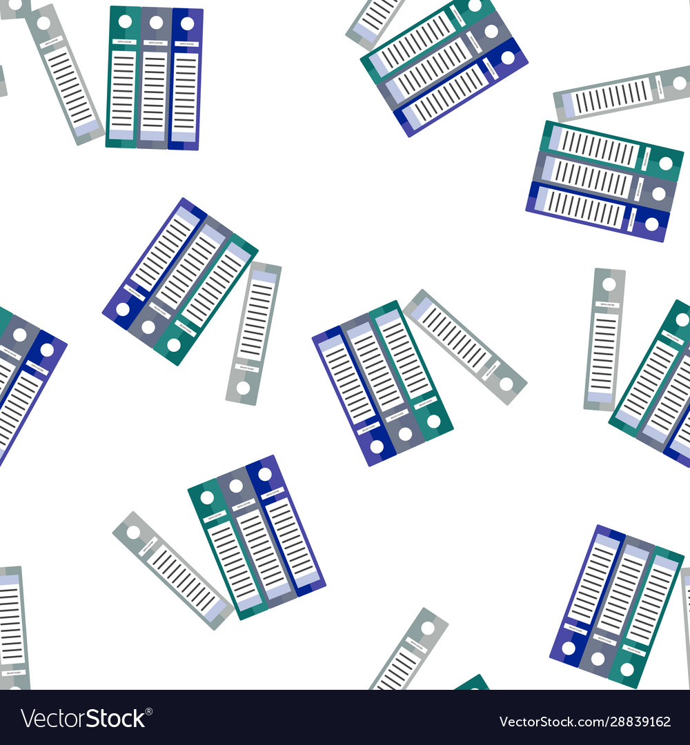 Icon color archive folder ring binders symbol