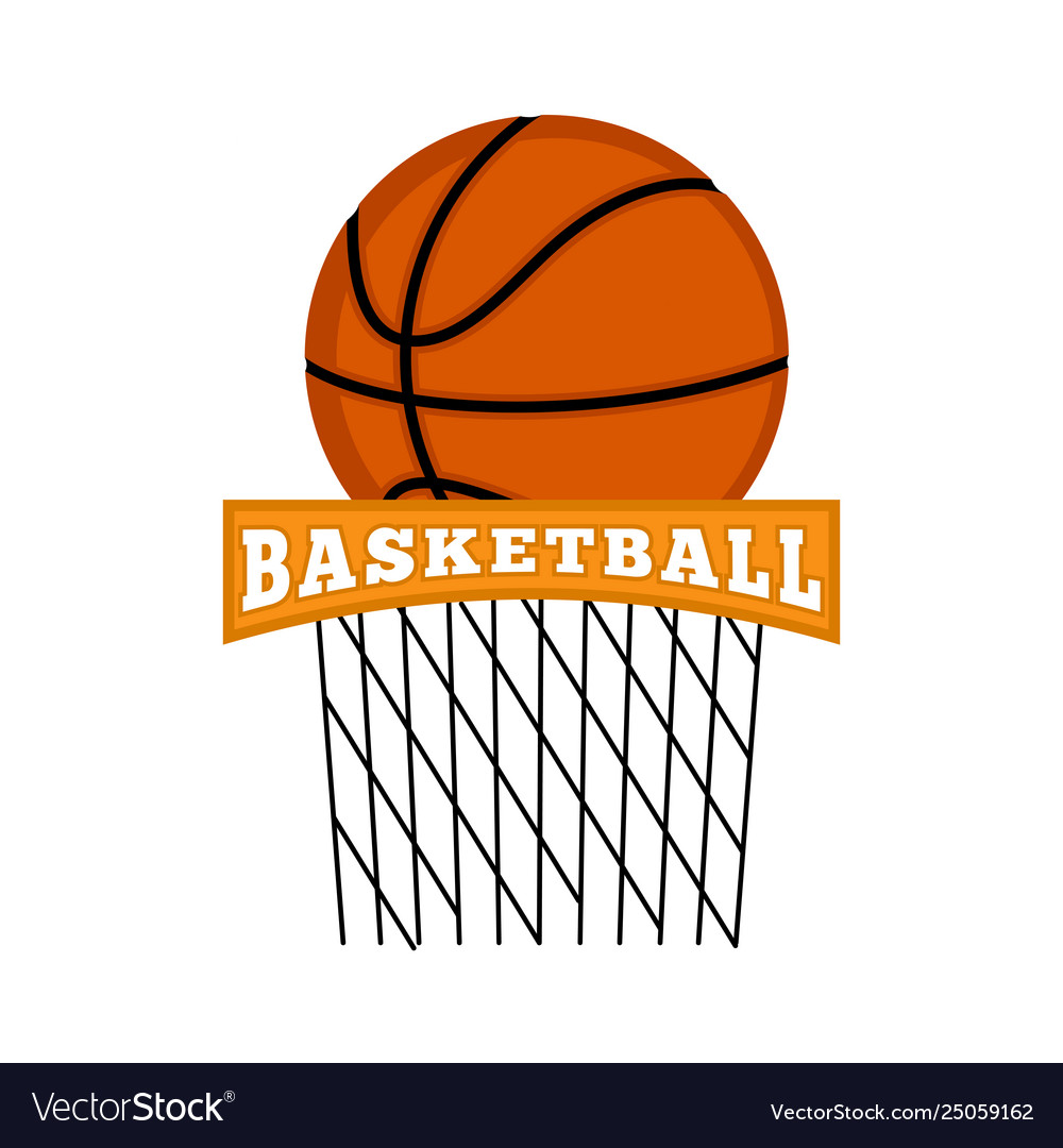 Isolated basketball logo Royalty Free Vector Image