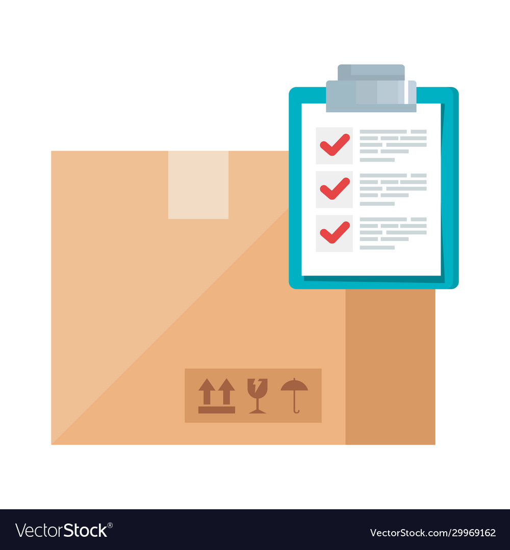 Isolated delivery box and list document