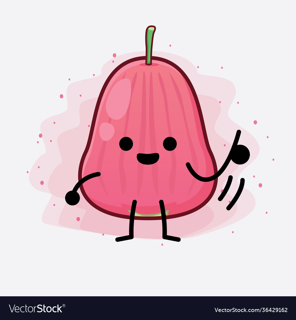 Java apple fruit cute character with simple face