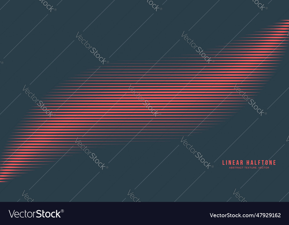 Linear half tone pattern smooth wavy line border Vector Image